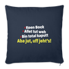 aba jut, uff jeht's! - Sofakissen mit Füllung (45 x 45 cm) - Navy