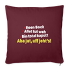 aba jut, uff jeht's! - Sofakissen mit Füllung (45 x 45 cm) - Burgunderrot