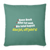 aba jut, uff jeht's! - Sofakissen mit Füllung (45 x 45 cm) - Tanngrün