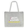 aba jut, uff jeht's! - Shopping Bag - Grau meliert