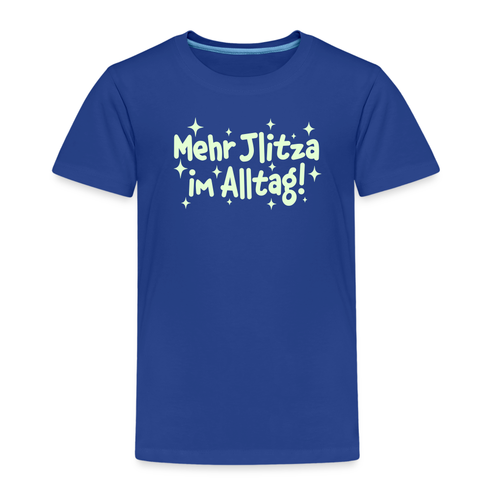Mehr Jlitzer im Alltag! - Kinder Premium T-Shirt - Königsblau
