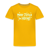 Mehr Jlitzer im Alltag! - Kinder Premium T-Shirt - Sonnengelb