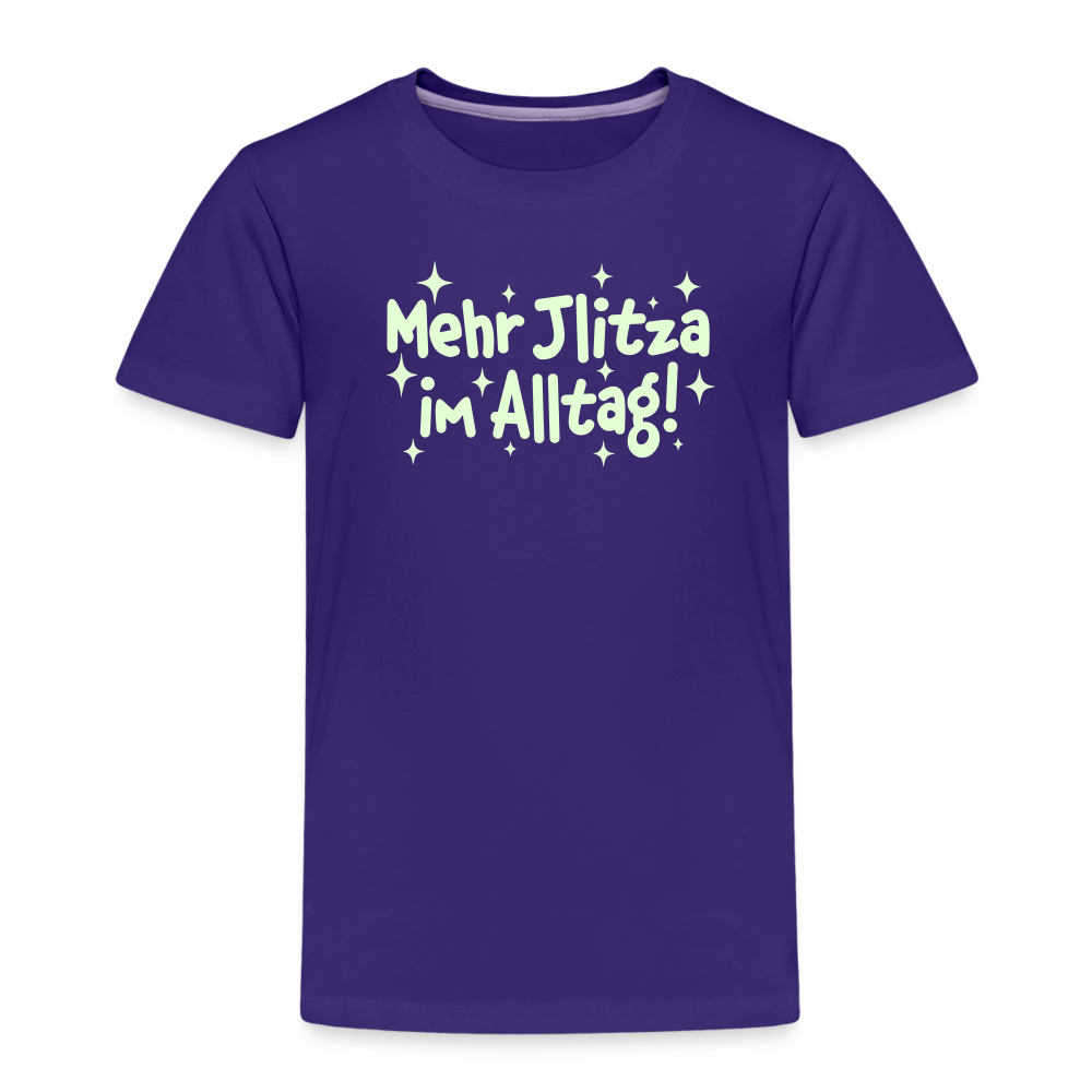 Mehr Jlitzer im Alltag! - Kinder Premium T-Shirt - Lila