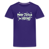 Mehr Jlitzer im Alltag! - Teenager Premium T-Shirt - Lila