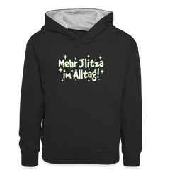 Mehr Jlitzer im Alltag! - Teenager Kontrast-Hoodie