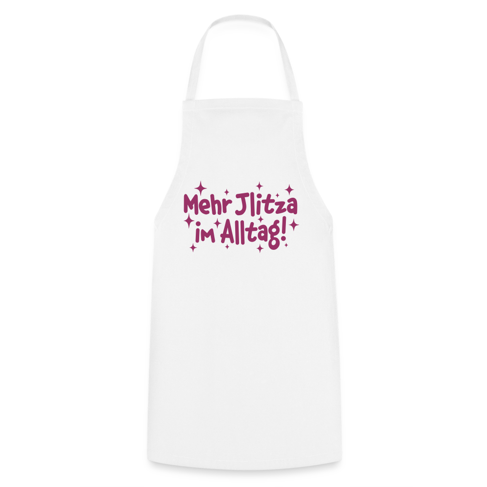 Mehr Jlitzer im Alltag! - Kochschürze - weiß