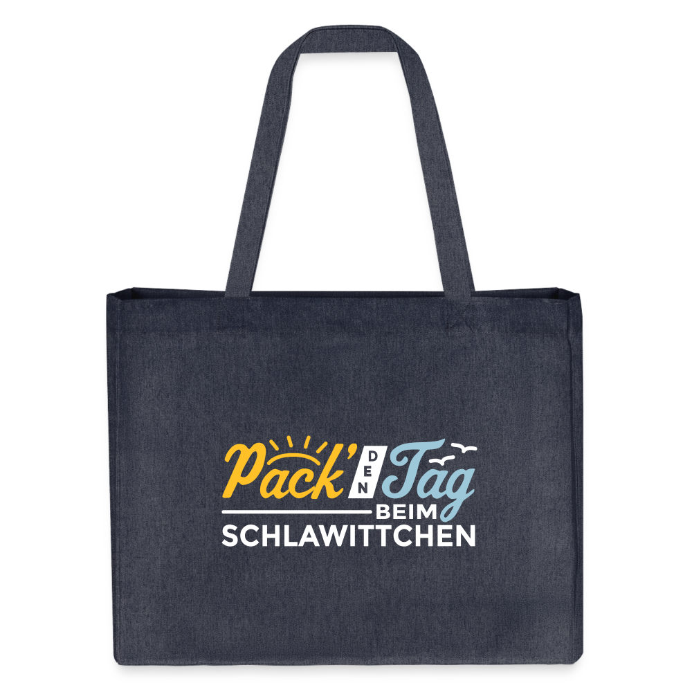 Pack' den Tag beim Schlawittchen - Shopping Bag - midnight Blue