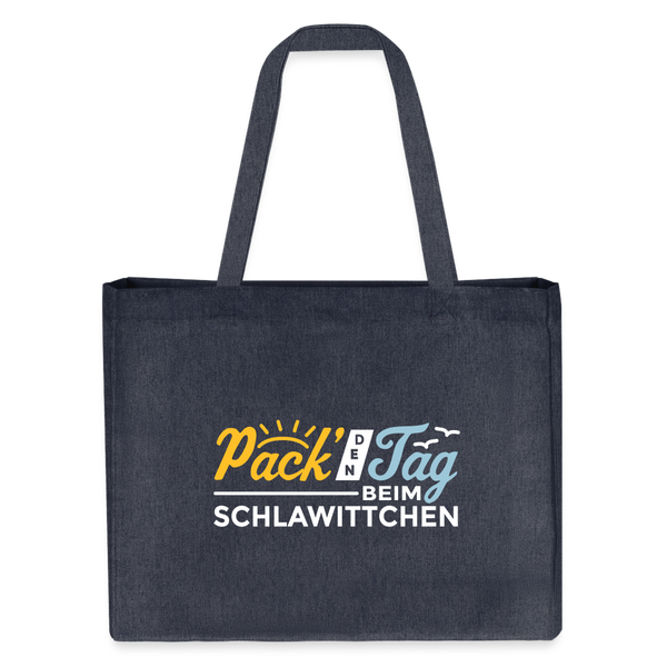 Pack' den Tag beim Schlawittchen - Shopping Bag - midnight Blue