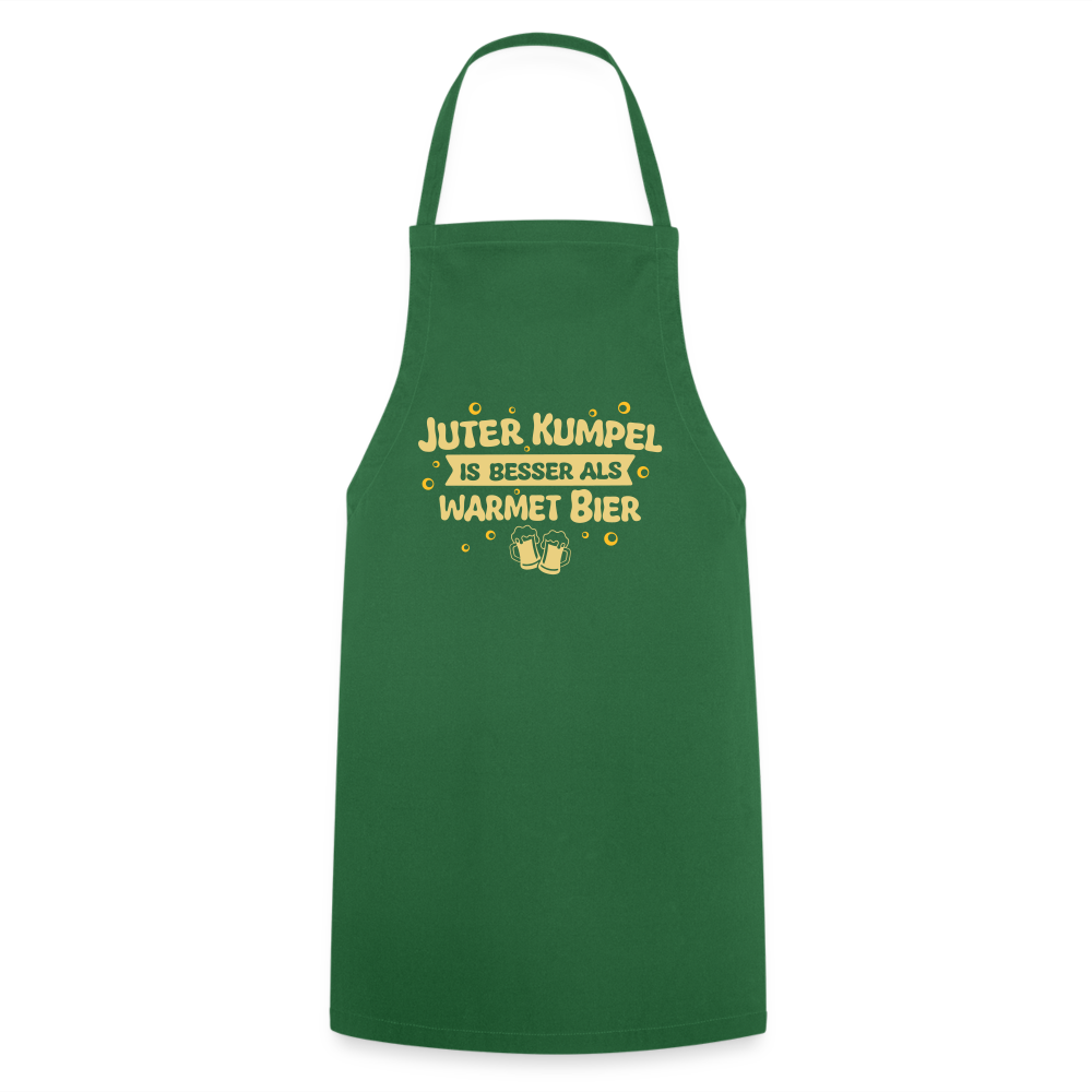 Juter Kumpel ist besser als warmet Bier - Kochschürze - Grün