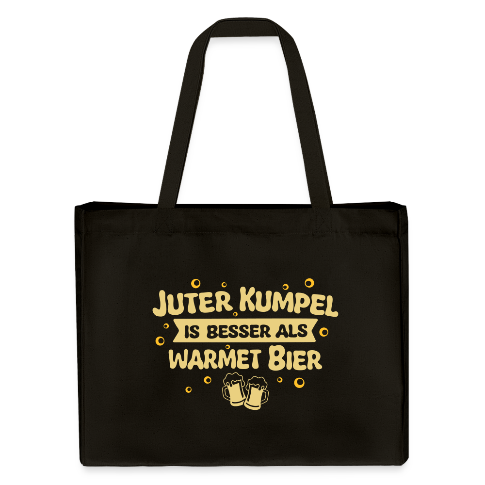 Juter Kumpel ist besser als warmet Bier - Shopping Bag - Schwarz