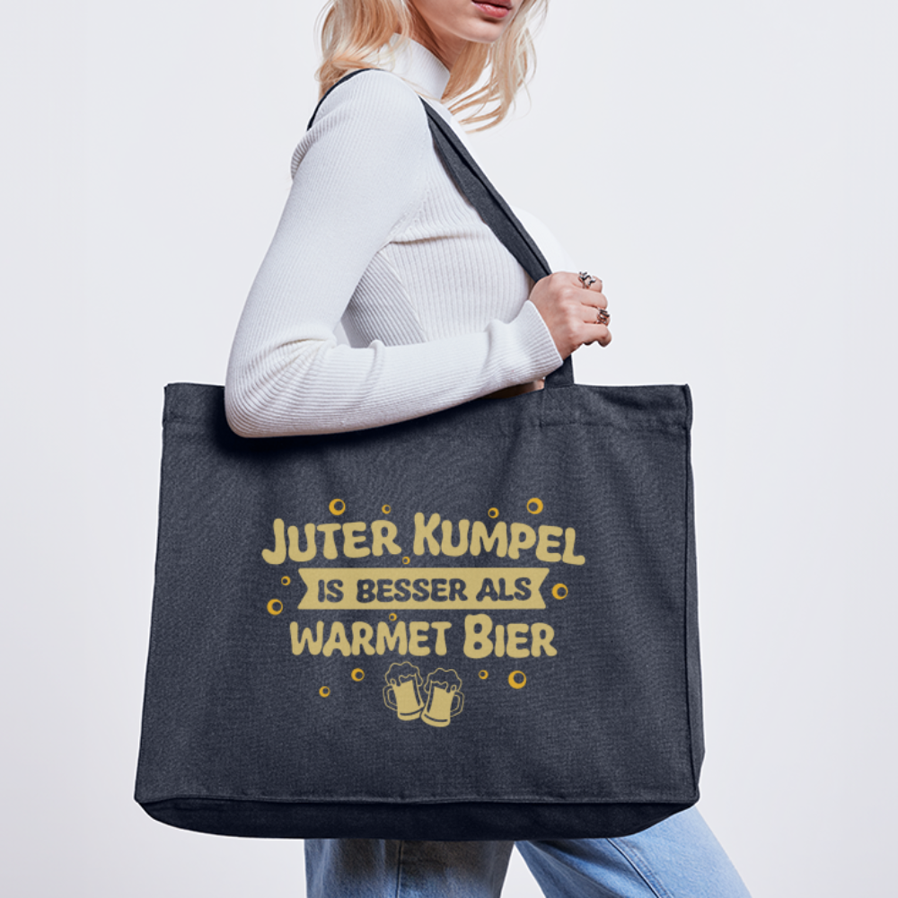 Juter Kumpel ist besser als warmet Bier - Shopping Bag - midnight Blue