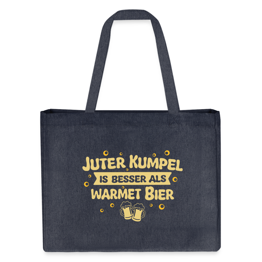Juter Kumpel ist besser als warmet Bier - Shopping Bag - midnight Blue