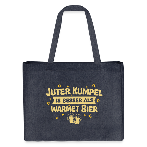 Juter Kumpel ist besser als warmet Bier - Shopping Bag - midnight Blue