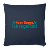 Keene Sorge, ick regel dit! - Sofakissen mit Füllung (45 x 45 cm) - Navy