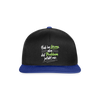 Hab 'ne Lösung, aba did Problem jefällt mir. - Snapback Cap - Schwarz/Königsblau