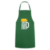 Ick kieke, staune, wunda mir, wie'n kühles Bier jefällt mir hier - Kochschürze - Grün