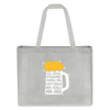Ick kieke, staune, wunda mir, wie'n kühles Bier jefällt mir hier - Shopping Bag - Grau meliert