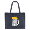 Ick kieke, staune, wunda mir, wie'n kühles Bier jefällt mir hier - Shopping Bag - midnight Blue