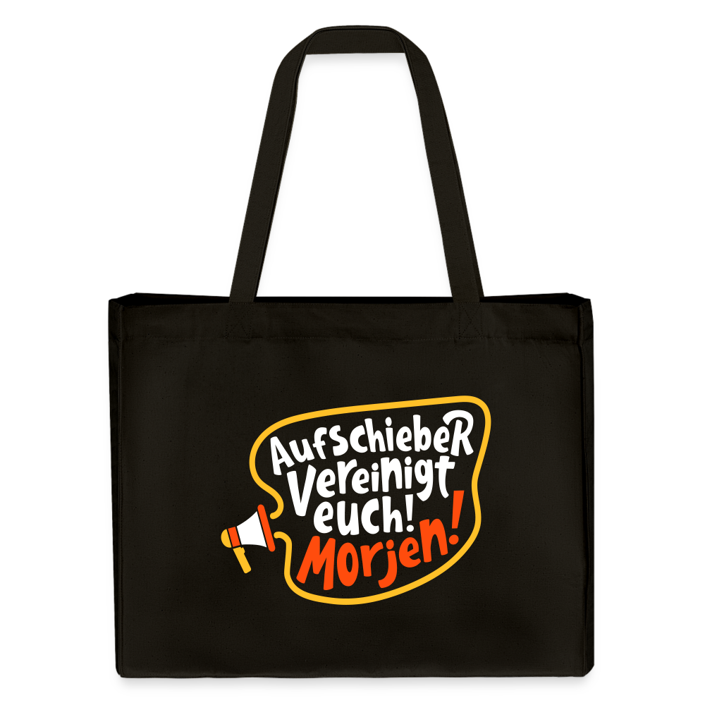 Aufschieber vereinigt euch! Morjen! - Shopping Bag - Schwarz