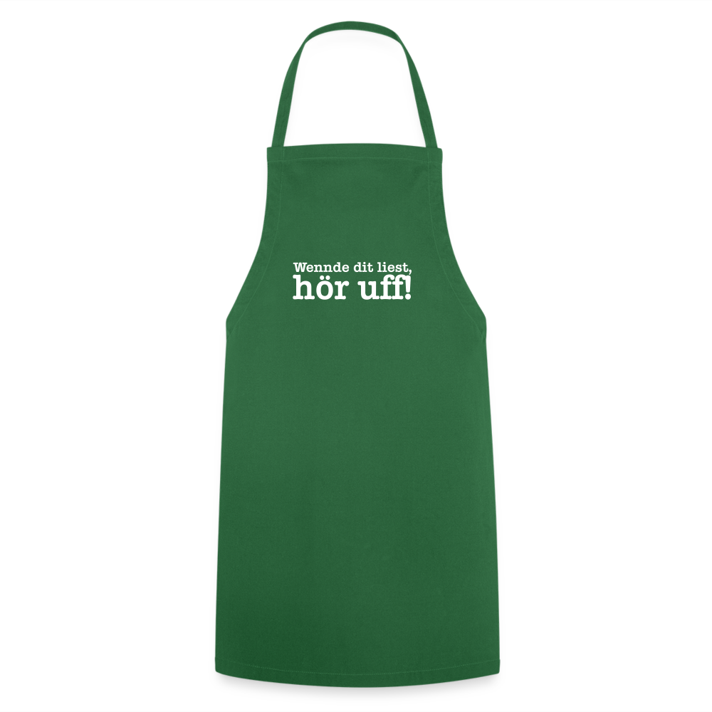 Wenn de dit liest, hör uf! - Kochschürze - Grün