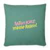 Mein Kiez, meine Regeln! - Sofakissen mit Füllung (45 x 45 cm) - Tanngrün