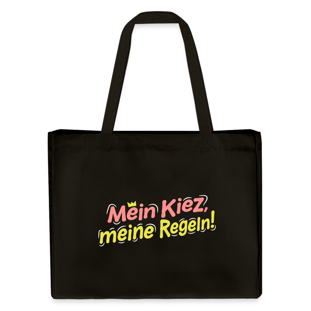 Mein Kiez, meine Regeln! - Shopping Bag - Schwarz