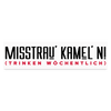 Misstrau' Kamel'n! (trinken wöchentlich) - Auto-Aufkleber - Mattweiß