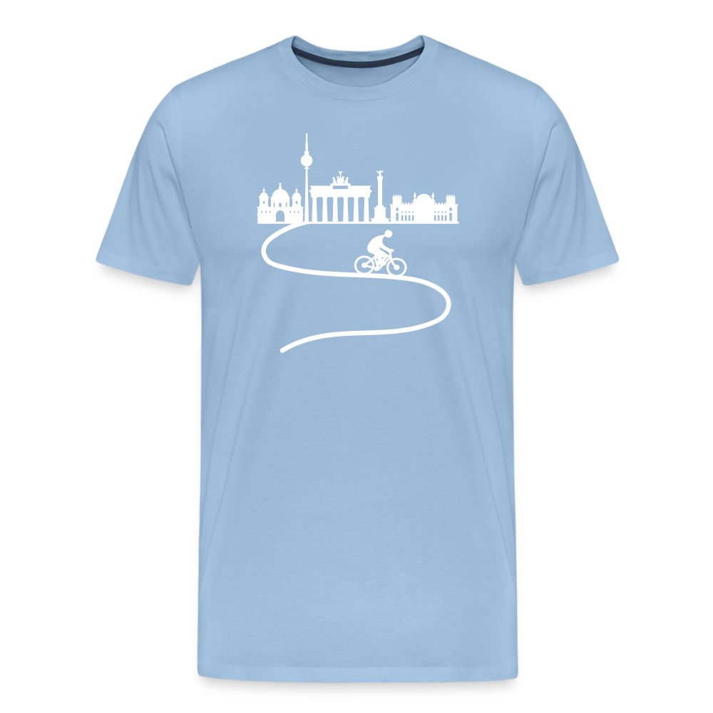 Aus der Stadt - Männer Premium T-Shirt - Sky