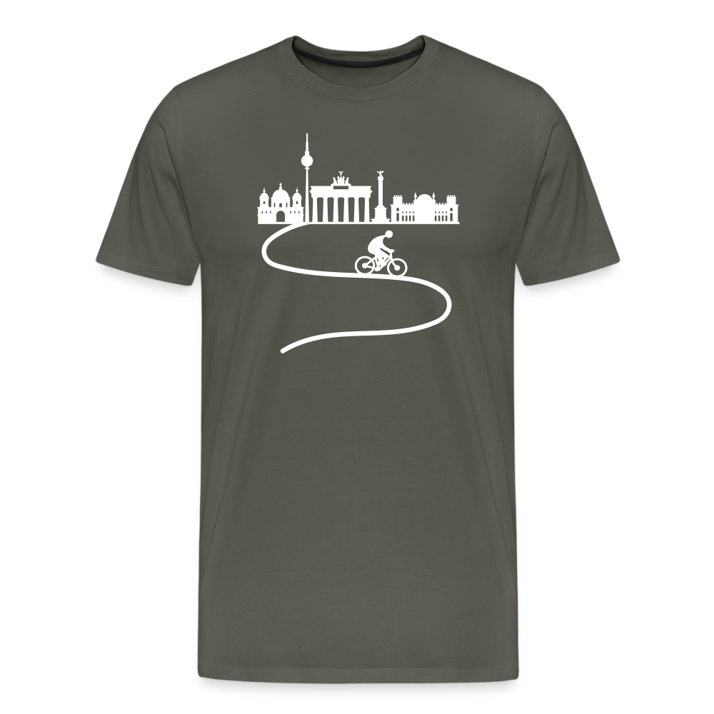 Aus der Stadt - Männer Premium T-Shirt - Asphalt