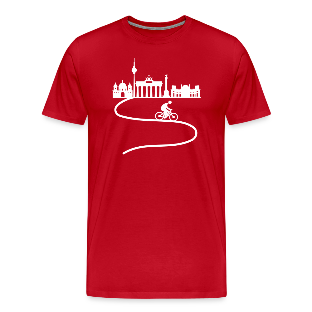 Aus der Stadt - Männer Premium T-Shirt - Rot