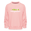 Glück? Selbstjebacken - Kinder Premium Sweatshirt - Kristallrosa