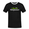 Glück? Selbstjebacken - Männer Ringer T-Shirt - Schwarz/Weiß