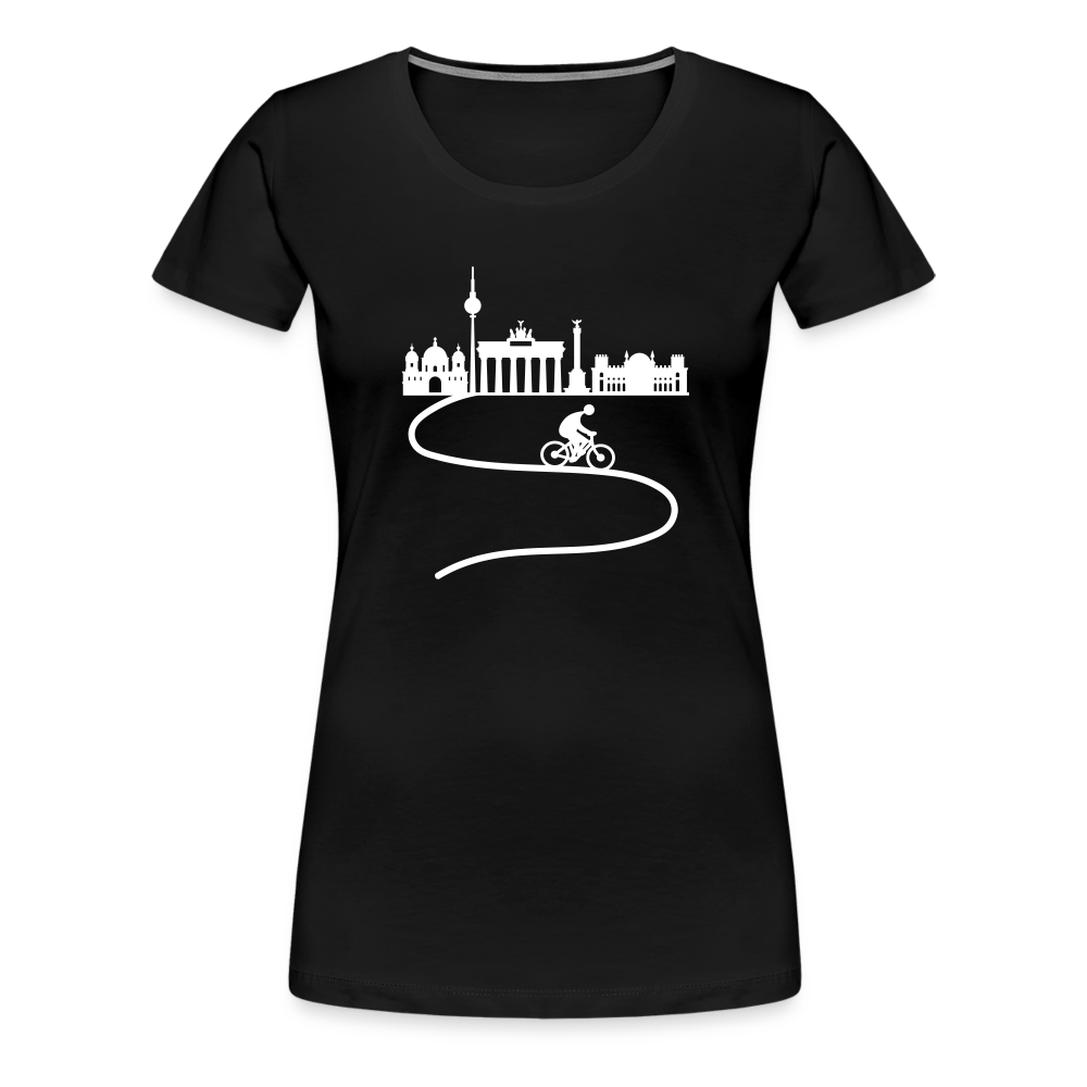 Aus der Stadt - Frauen Premium T-Shirt - Schwarz