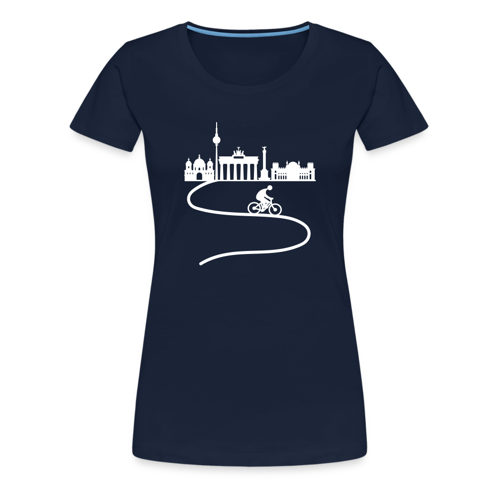 Aus der Stadt - Frauen Premium T-Shirt - Navy
