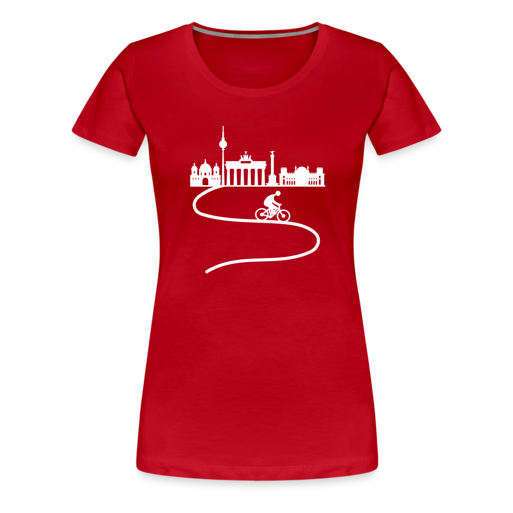 Aus der Stadt - Frauen Premium T-Shirt - Rot