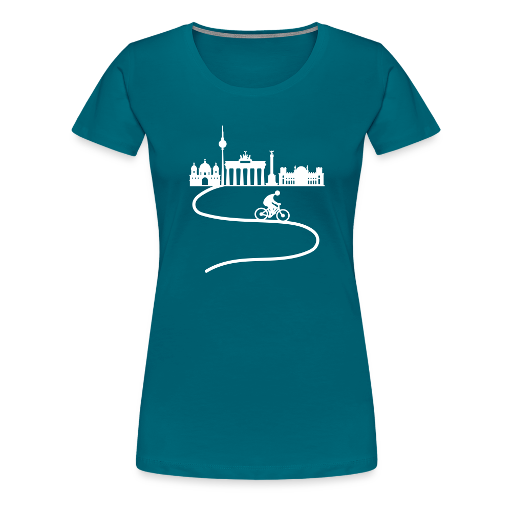 Aus der Stadt - Frauen Premium T-Shirt - Divablau