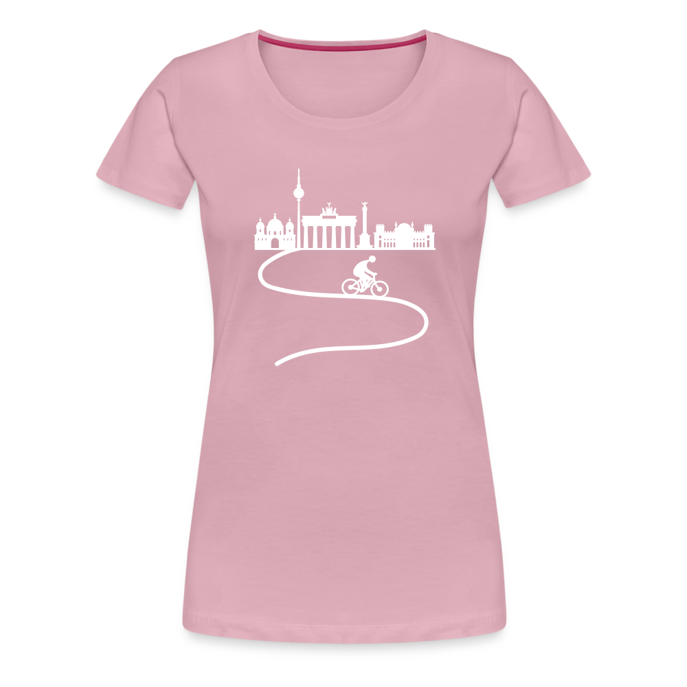 Aus der Stadt - Frauen Premium T-Shirt - Hellrosa