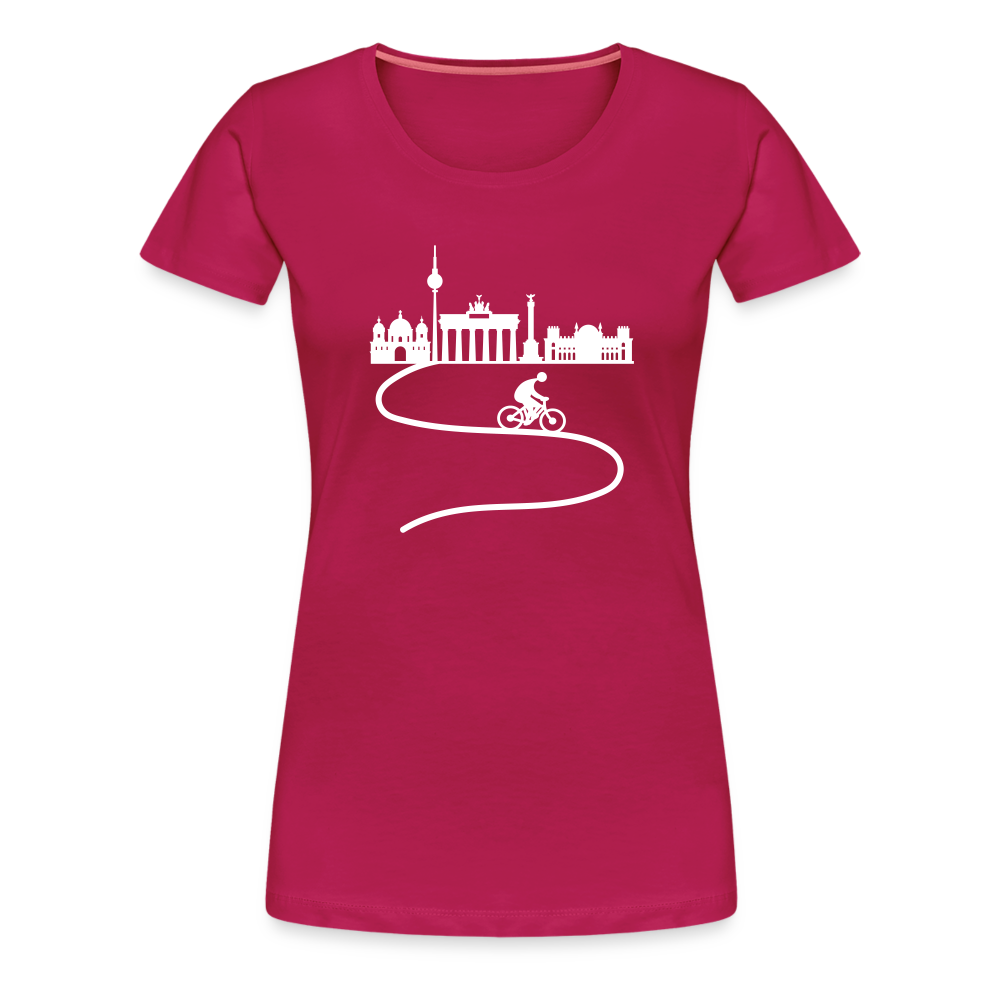 Aus der Stadt - Frauen Premium T-Shirt - dunkles Pink