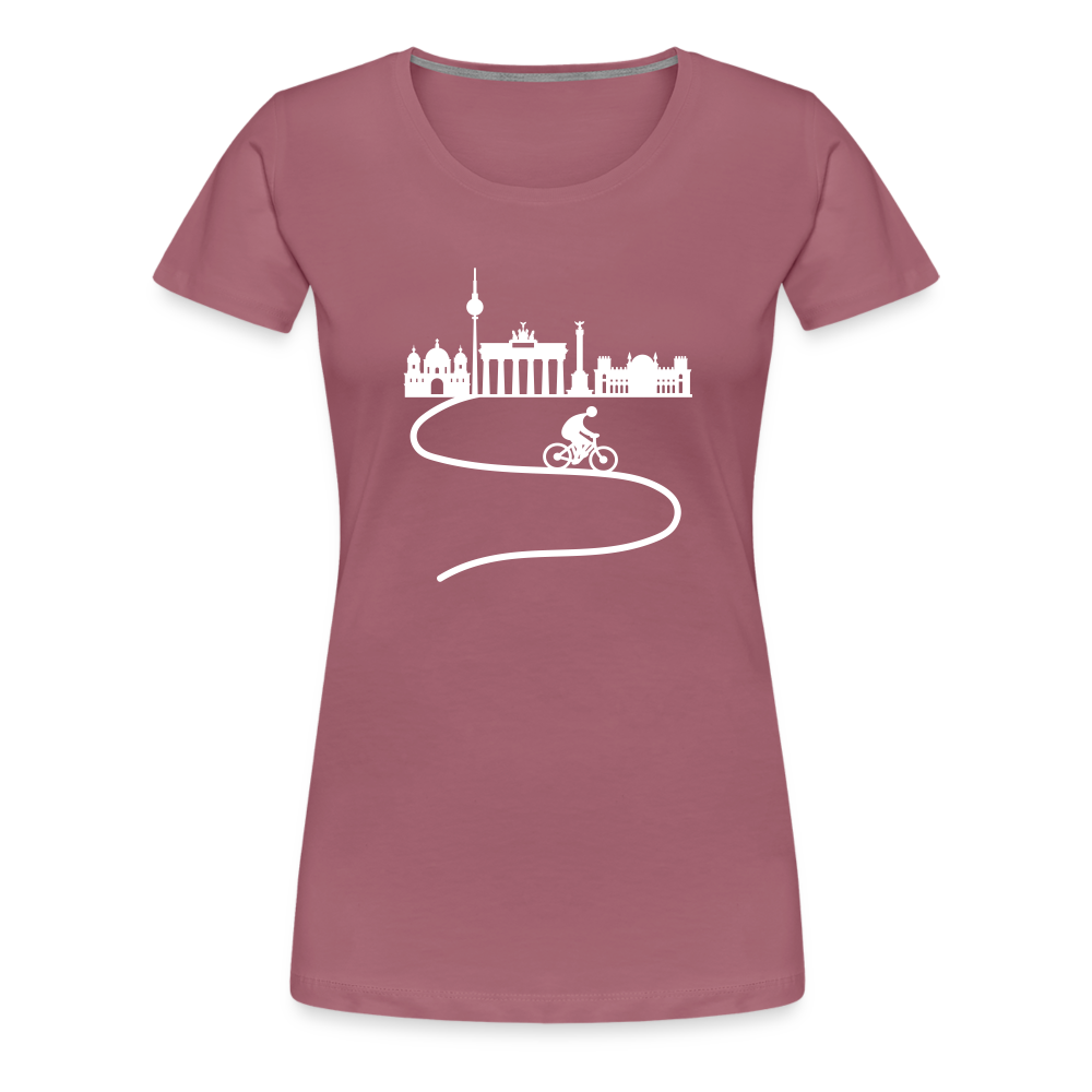 Aus der Stadt - Frauen Premium T-Shirt - Malve