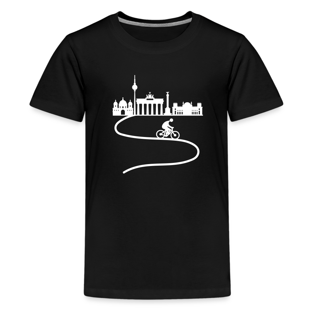 Aus der Stadt - Teenager Premium T-Shirt - Schwarz