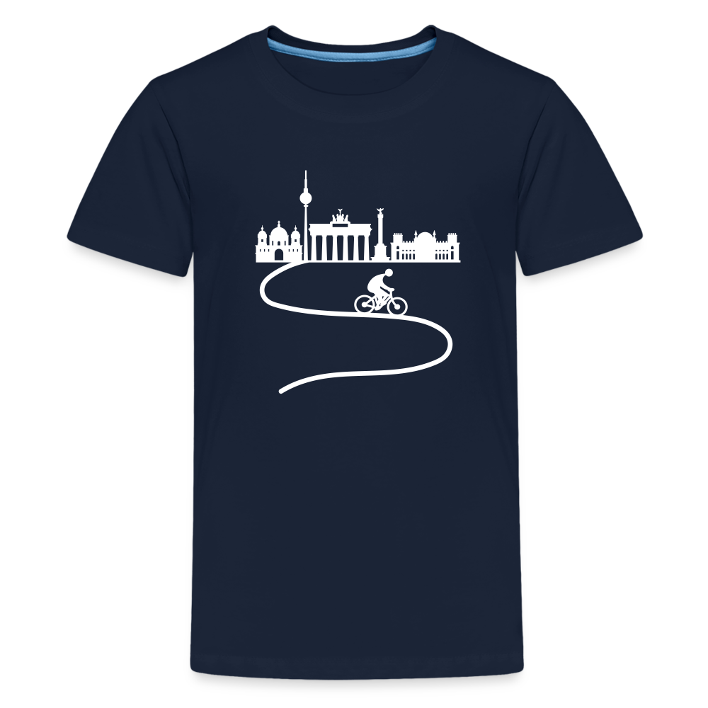 Aus der Stadt - Teenager Premium T-Shirt - Navy