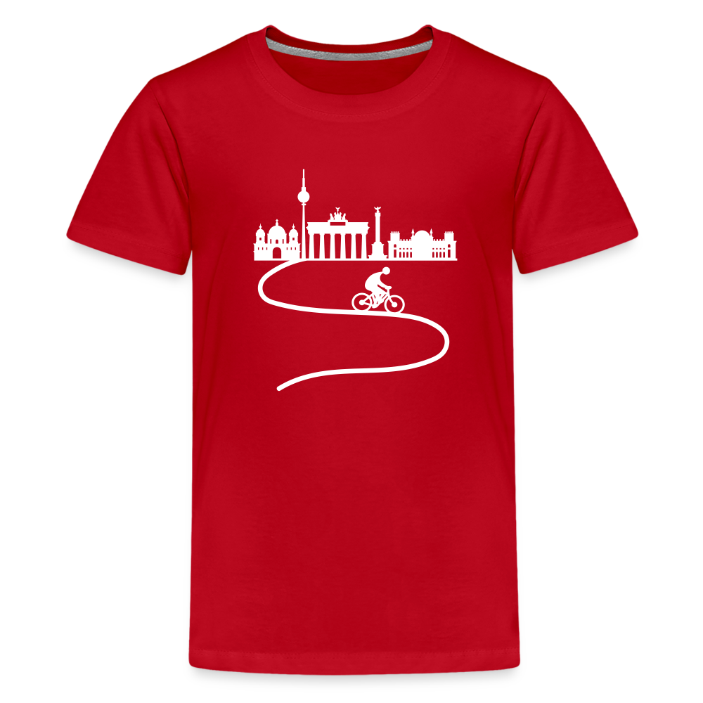 Aus der Stadt - Teenager Premium T-Shirt - Rot