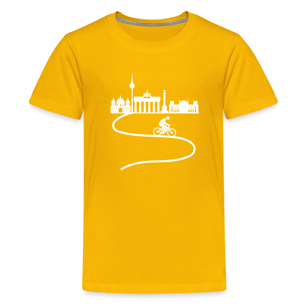 Aus der Stadt - Teenager Premium T-Shirt - Sonnengelb
