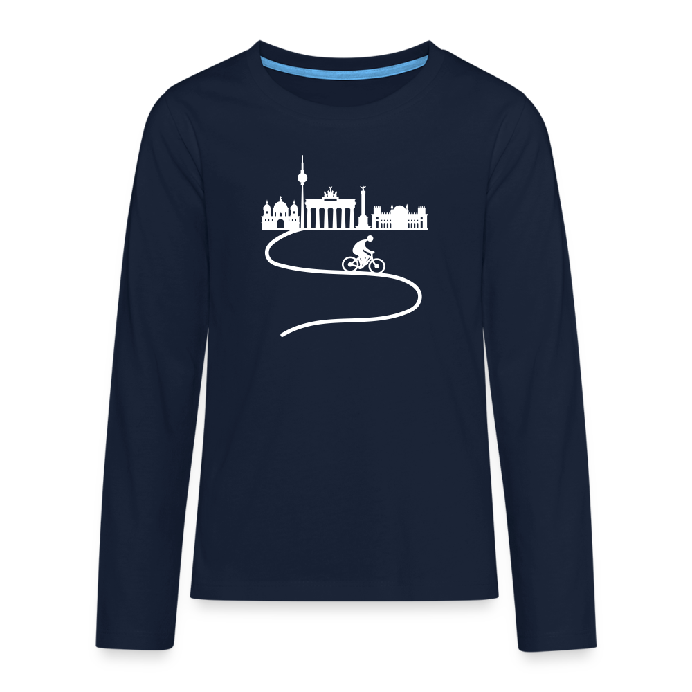 Aus der Stadt - Teenager Langarmshirt - Navy