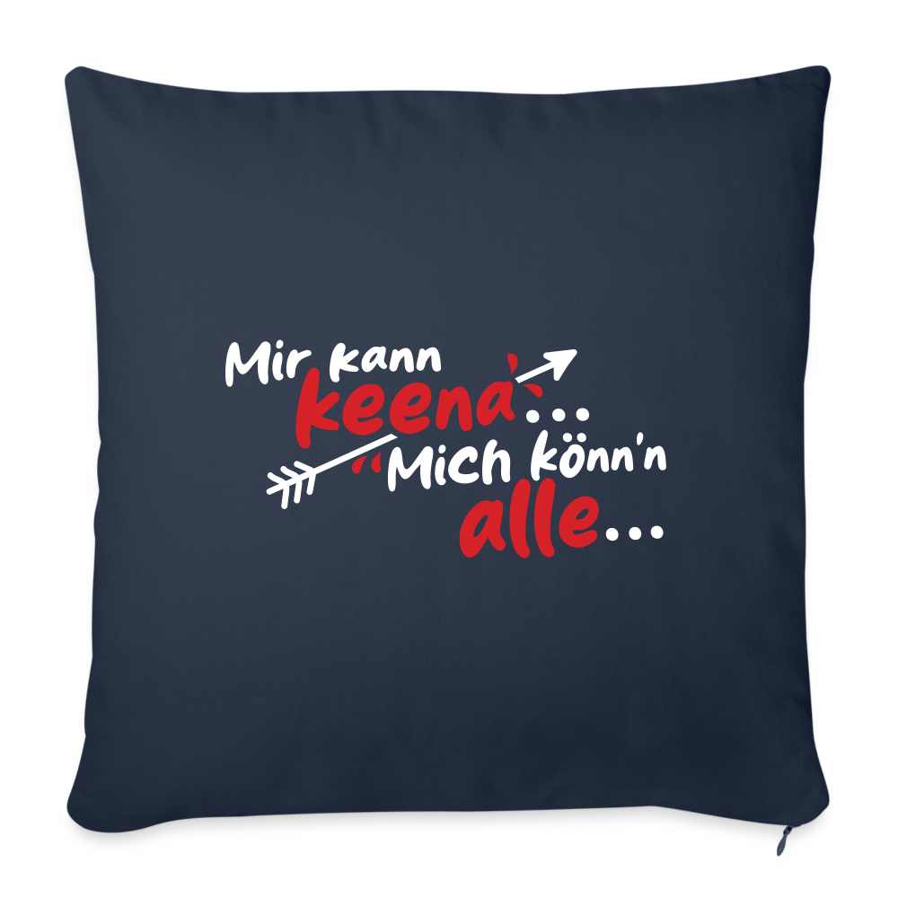 Mir kann keena... Mich könn'n alle... - Sofakissen mit Füllung (45 x 45 cm) - Navy