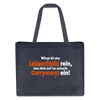Würgt dir das Leben Chilis rein, lass dich auf 'ne scharfe Currywurst ein! - Shopping Bag - midnight Blue