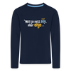Will ja nett sein, aber ohje... - Kinder Langarmshirt - Navy