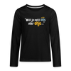 Will ja nett sein, aber ohje... - Teenager Langarmshirt - Schwarz