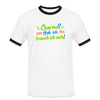 Charme? Hab ick, brauch ick nich! - Männer Ringer T-Shirt - Weiß/Schwarz