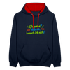 Charme? Hab ick, brauch ick nich! - Kontrast Hoodie - Navy/Rot